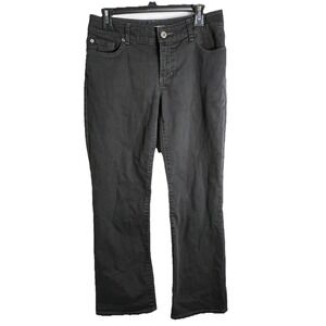 Chico's Platinum Denim Ultimate Fit Bootcut Jeans Black‎ Womens 0 Short 30 x 28